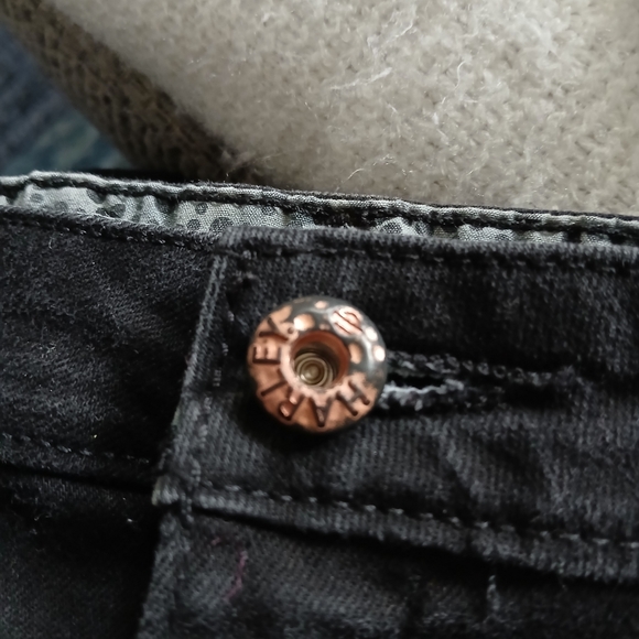 Harley Davidson Distressed Black Jeans Size 27 - Picture 8 of 12